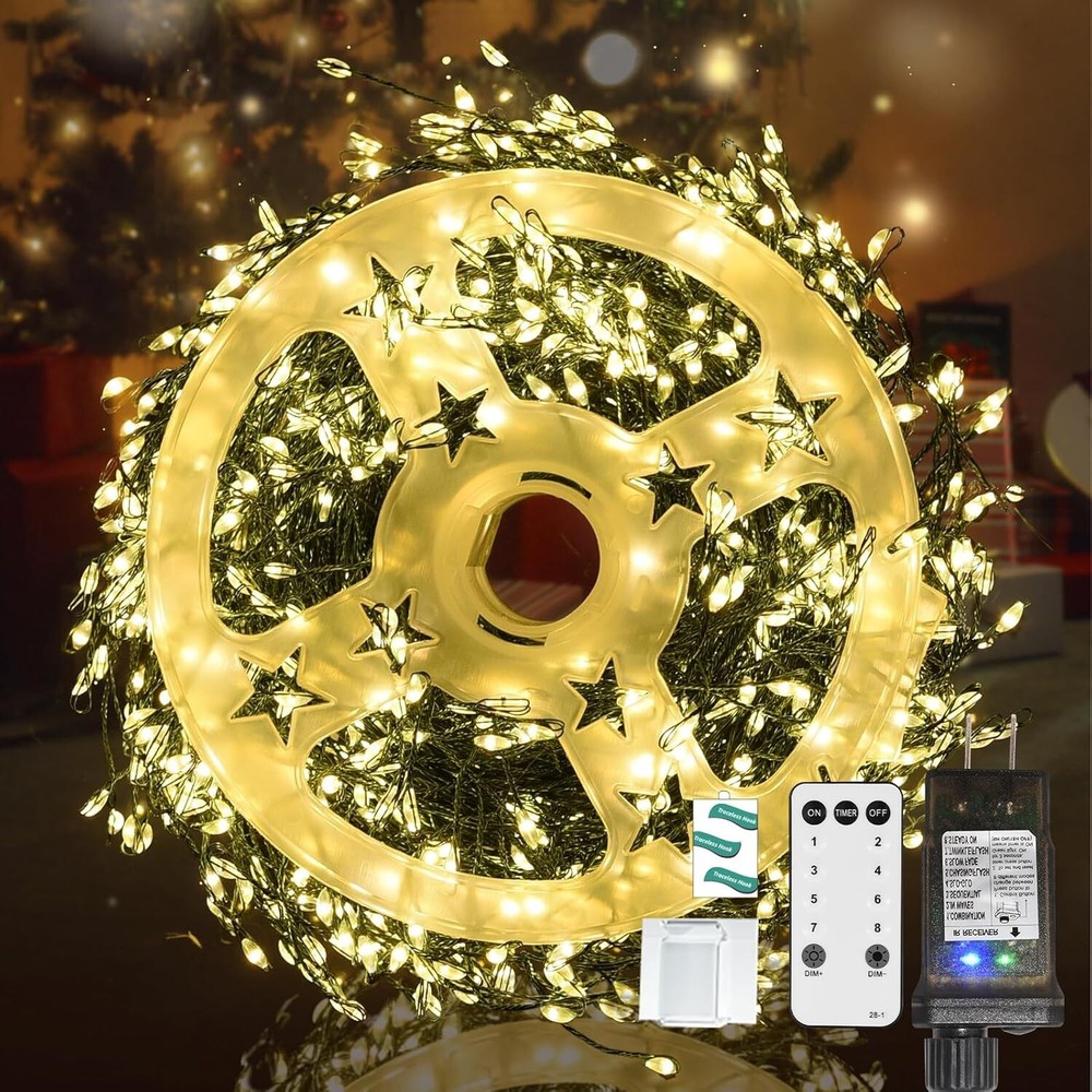 Energy-Efficient 1000 LED Fairy String Lights with Remote & Timer Perfect for All Occasions