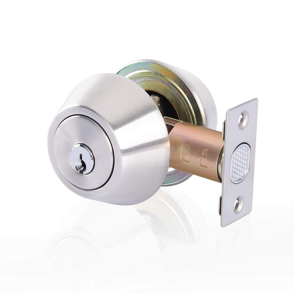 Double-Sided Deadbolt Lock with 2-Way Adjustable Cylinder