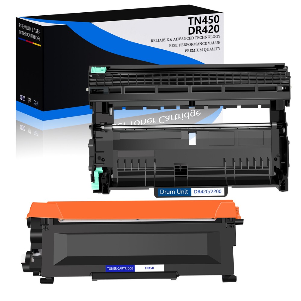 for Brother TN450 Toner Cartridge + DR420 Drum Unit MFC-7460DN MFC-7860DW 7360N