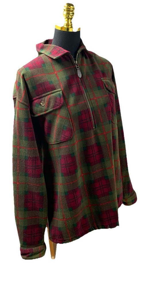 Authentic Gap Clothing Vintage  Flannel Fleece Jacket Men's S 1/4 Zip Pullover