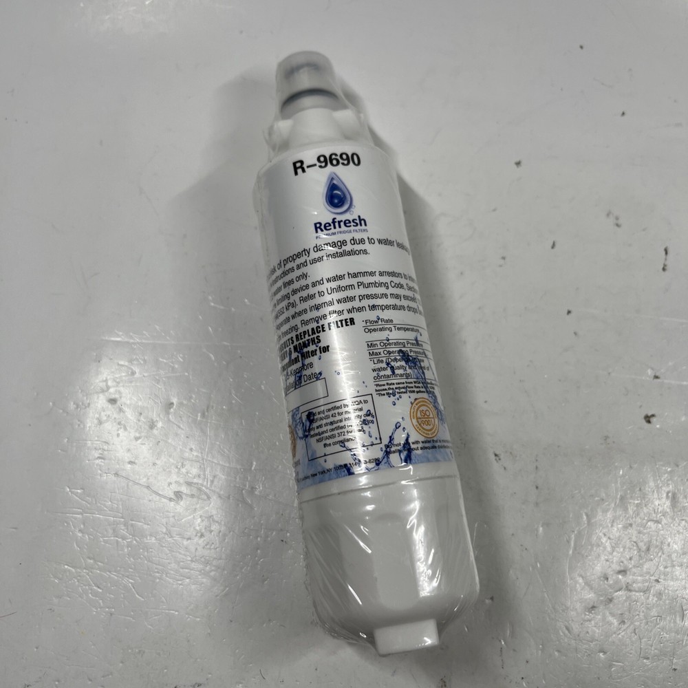 Filtro de agua de repuesto sellado Refresh R-9690 para refrigeradores LG y Kenmore