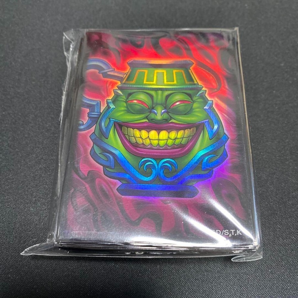 Yugioh Official Duelist Card Protector Pot of Greed 100 Sleeves Greedy Unopend