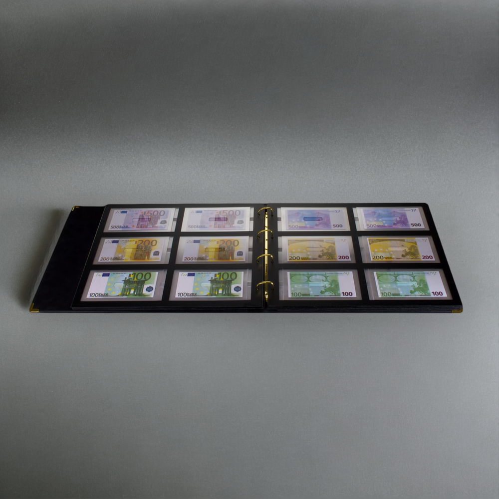 PRESALE Banknote Collection Album Holds 16 Sheets 94 Bills for Currency Display-image
