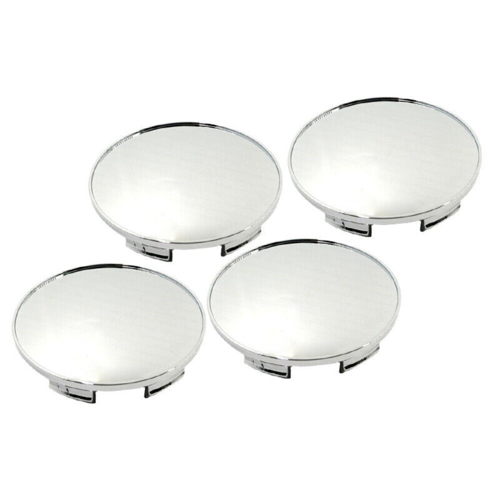4Pc Silver 70mm Universal Car Wheel Centre Hub Cover Center Rim Cap Accessories.