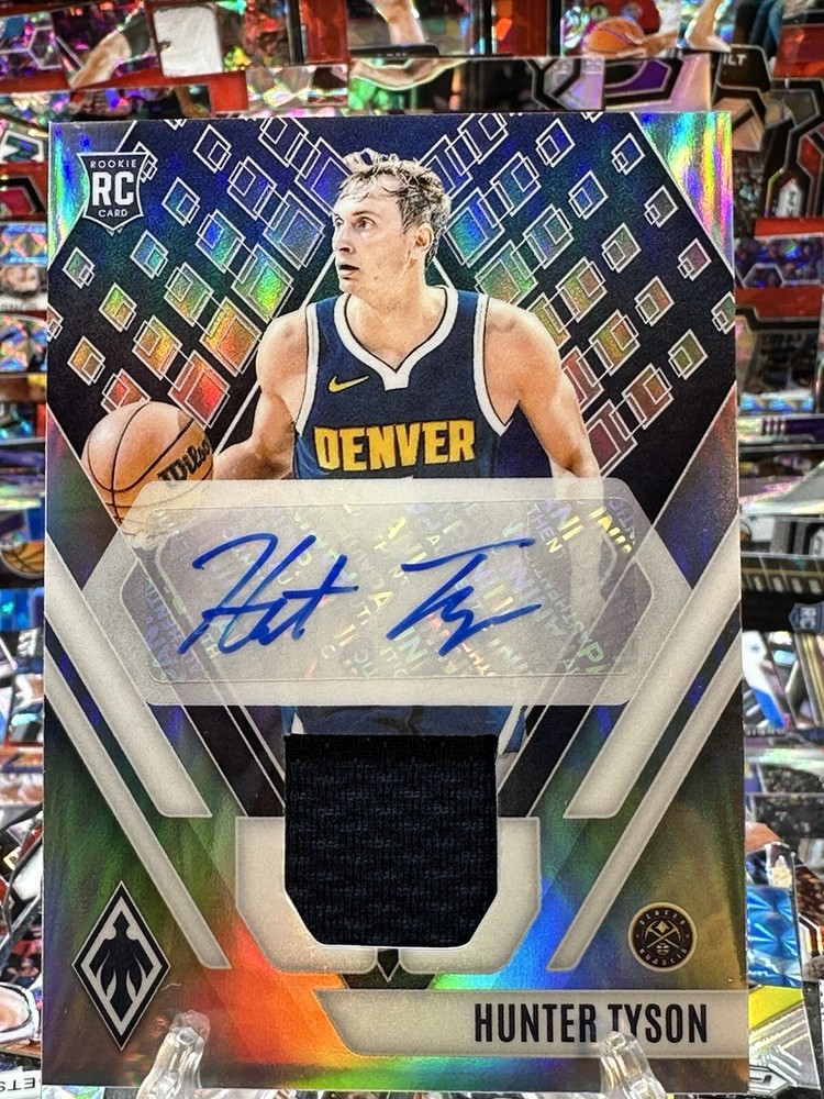 2023-2024 Phoenix Hunter Tyson Silver Rookie Patch Autograph 150/199