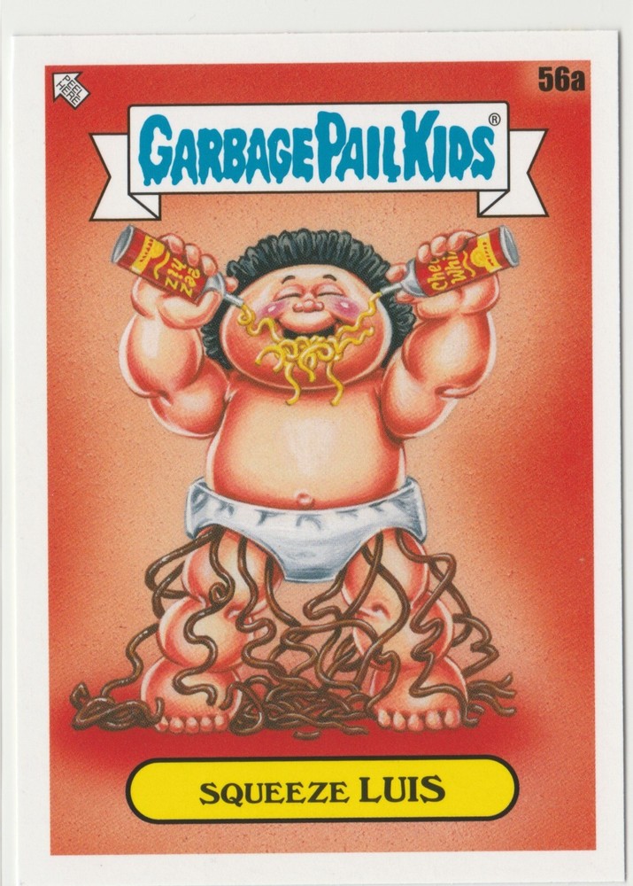Squeeze Luis #56a Garbage Pail Kids GPK 2021 Food Fight Trading Card
