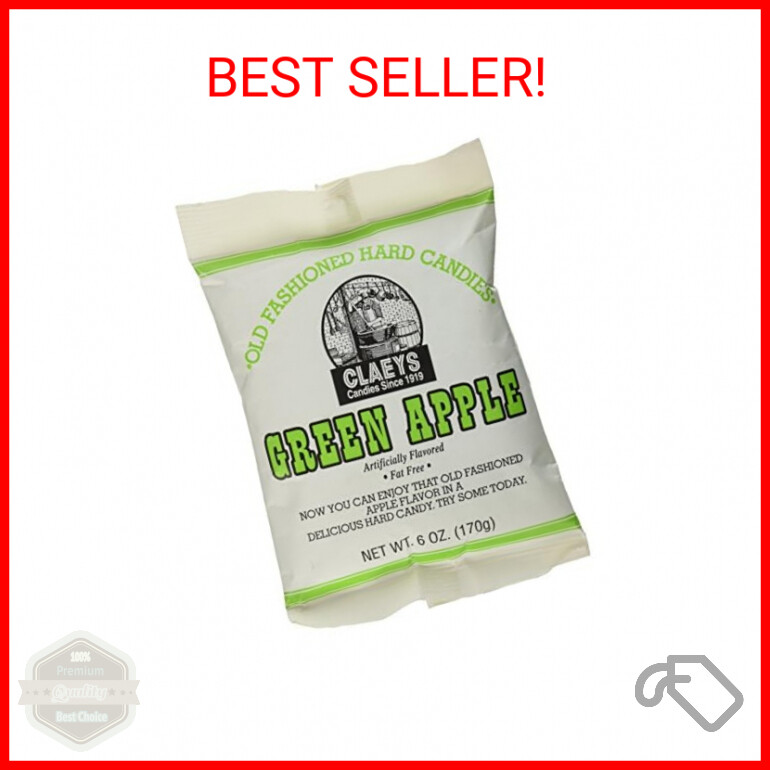 Claeys Old Fashioned Green Apple Hard Candy 6oz Bag