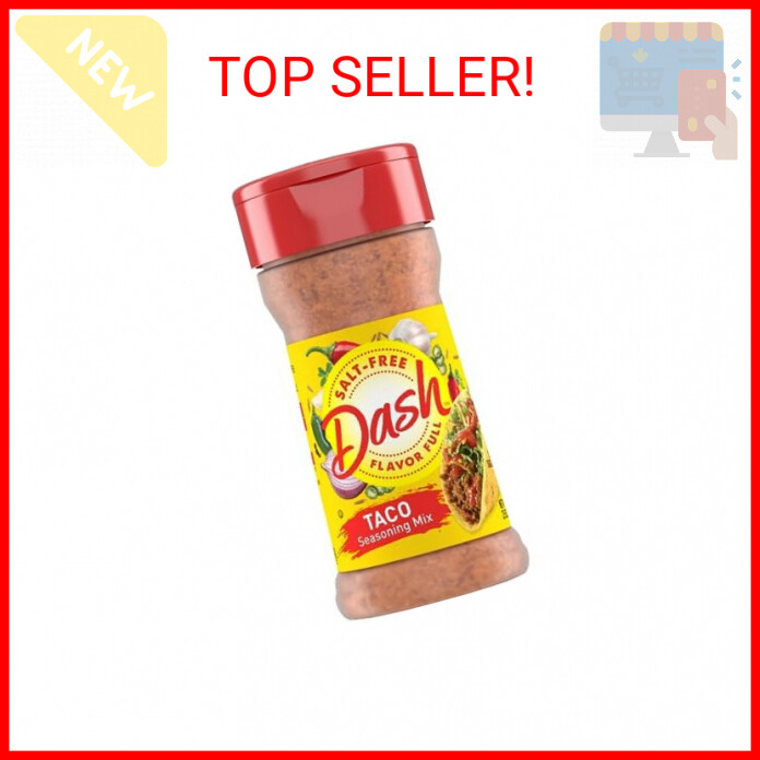 Dash Salt-Free Taco Seasoning Blend, 2.5oz, Flavorful & Healthy