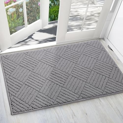 Non-Slip Absorbent Indoor Entryway Doormat for Dirt Trapping