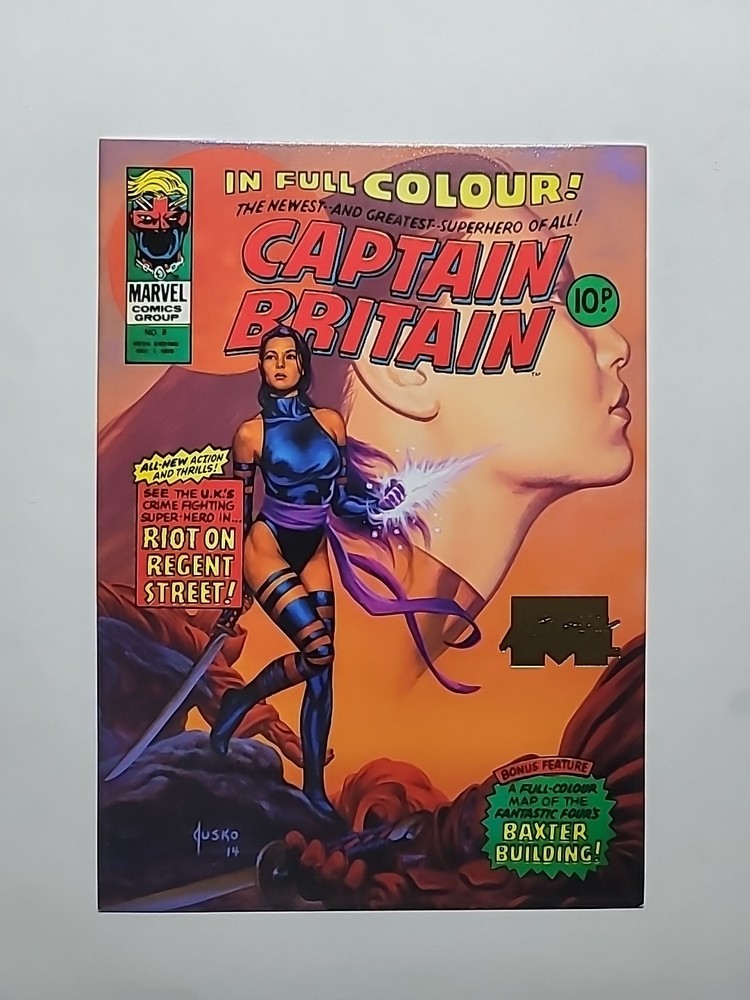 2024 Skybox Marvel Masterpieces XL #29 Psylocke 0029/1499 Gold Foil What If Variant