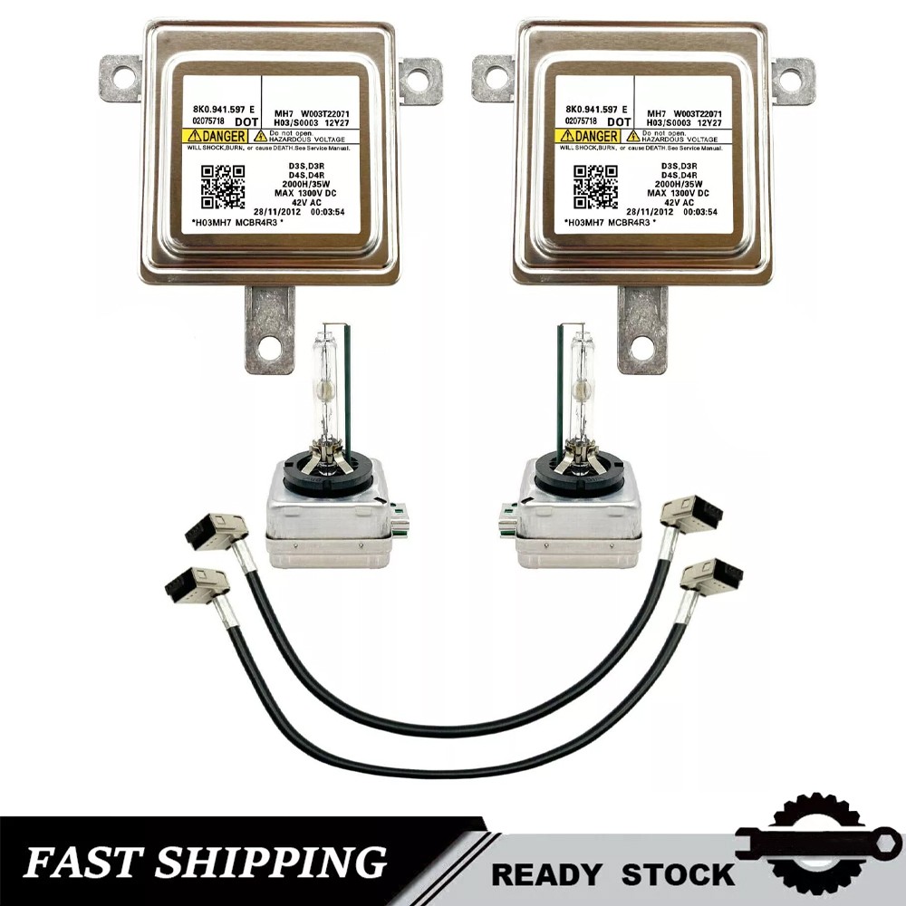 2x For Audi Q3 2013-15 Q7 2010-15 Xenon Ballast & Bulb HID Light Control Module