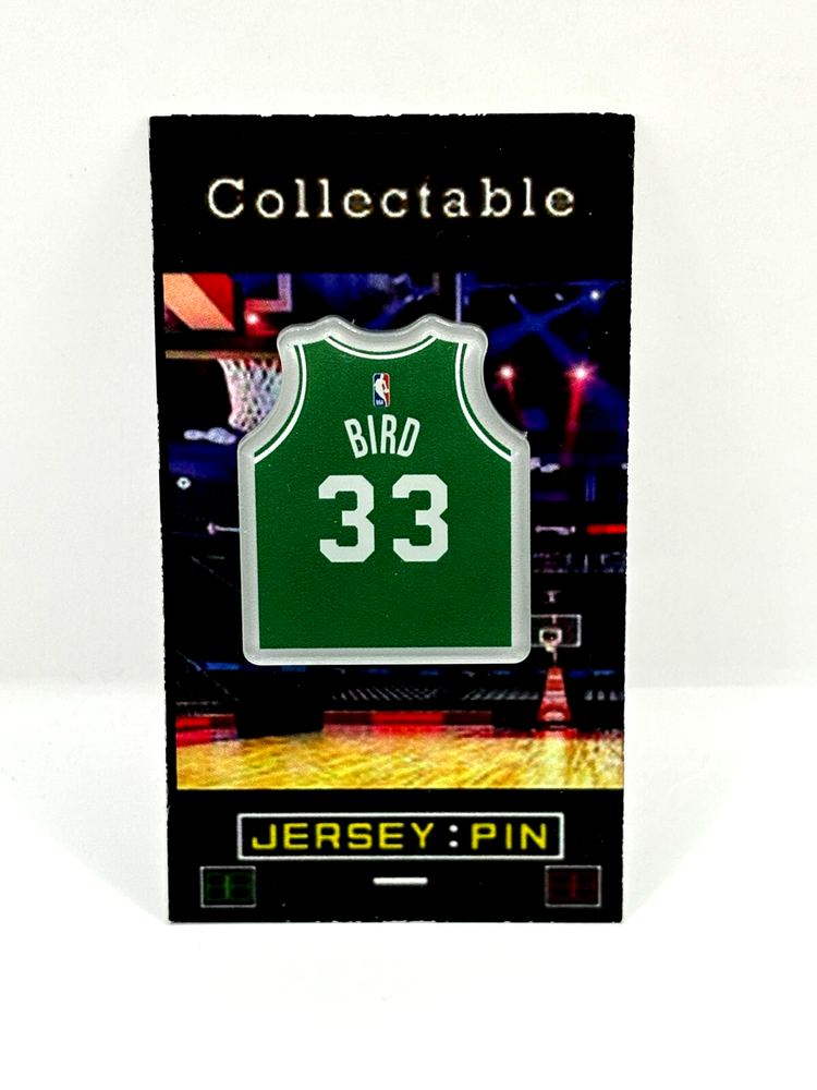 Boston Celtics Larry LEGEND Bird jersey lapel pin-Classic Retro Collectible