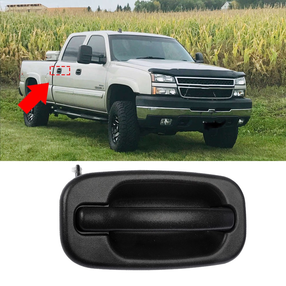 Rear Passenger Side Exterior Door Handle For 2004-2006 Chevrolet Silverado 1500
