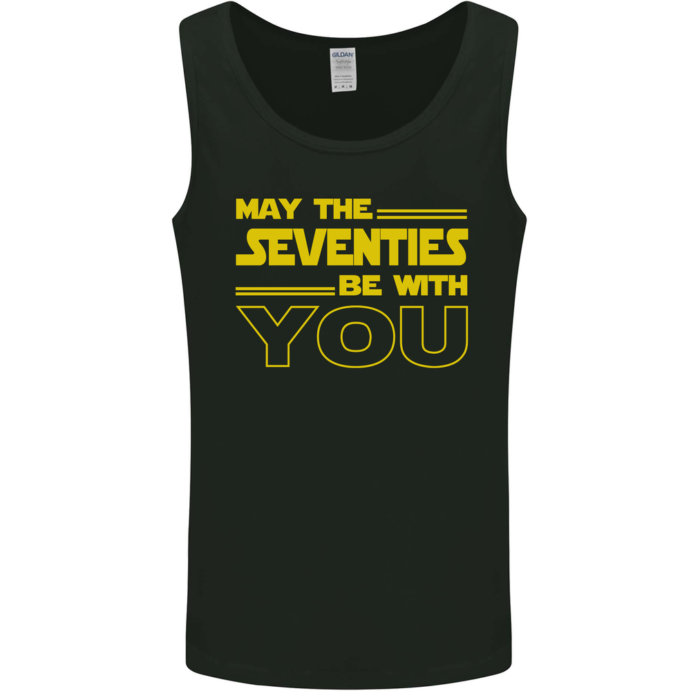 May the 70s Seventies Be With You Sci-Fi Mens Vest Tank Top