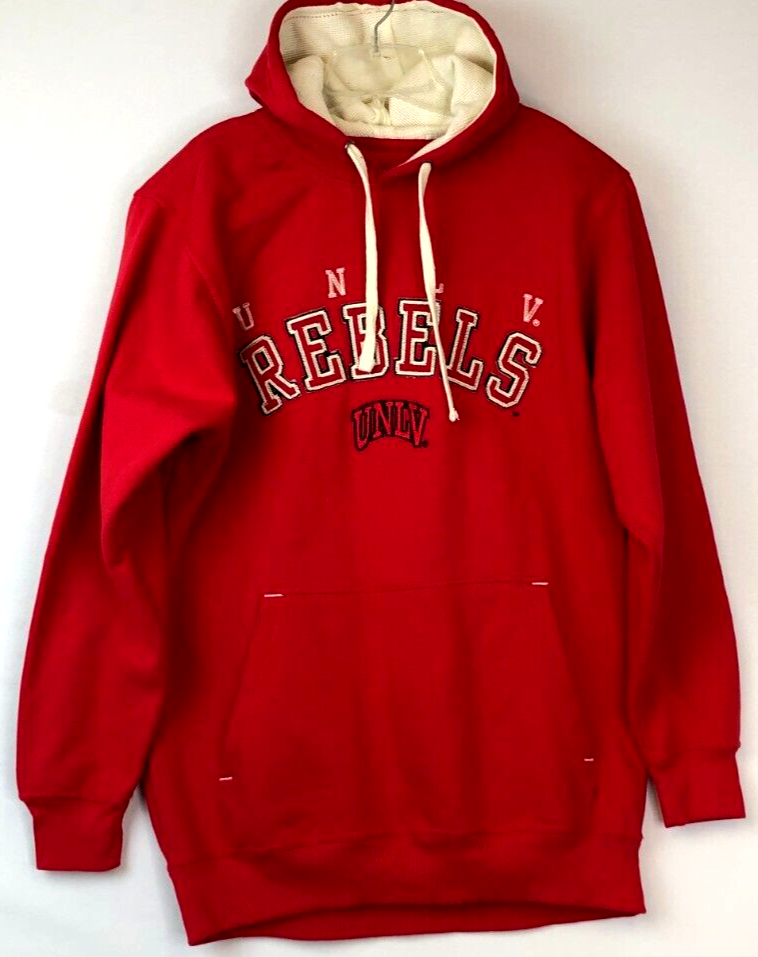 UNLV Running Rebels Basketball NCAA Red Pullover Vintage 90s Hoodie Sweatshirt L