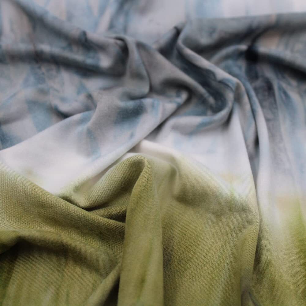 Hand Tie-Dye Poly Spandex DTY Double-Sided Fabric for DIY Projects and Apparel