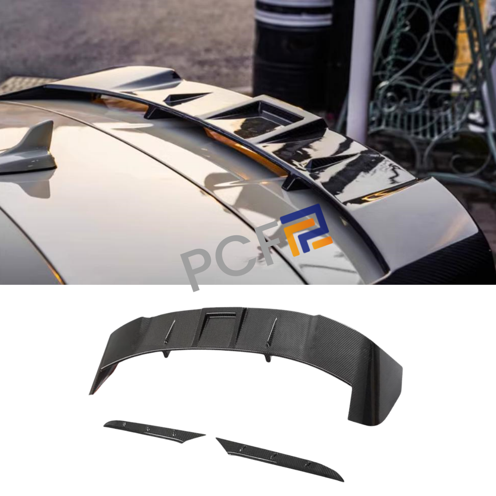 2021-2025 Audi RS6 Tailgate Roof Dry Carbon Fiber Spoiler Lip Wing