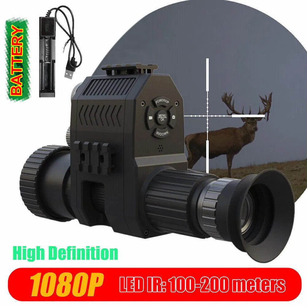 Megaorei Infrared Night Vision Rifle Scope Hunting Sight Laser IR HD Cam 940nm