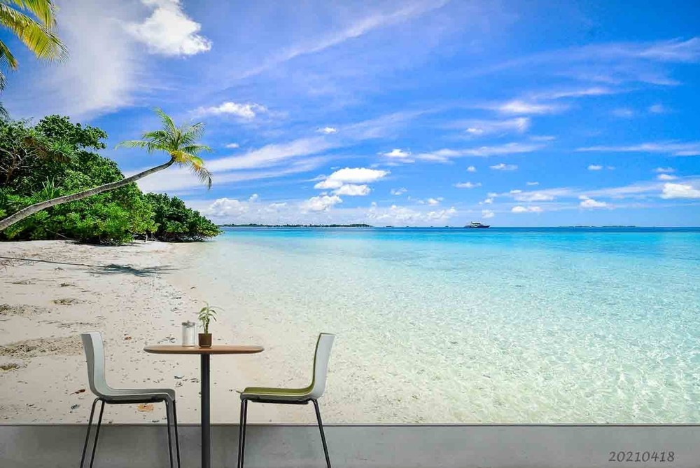 3D Sky Sea Beach Landscape Wall Murals Wallpaper Murals Wall Sticker 6