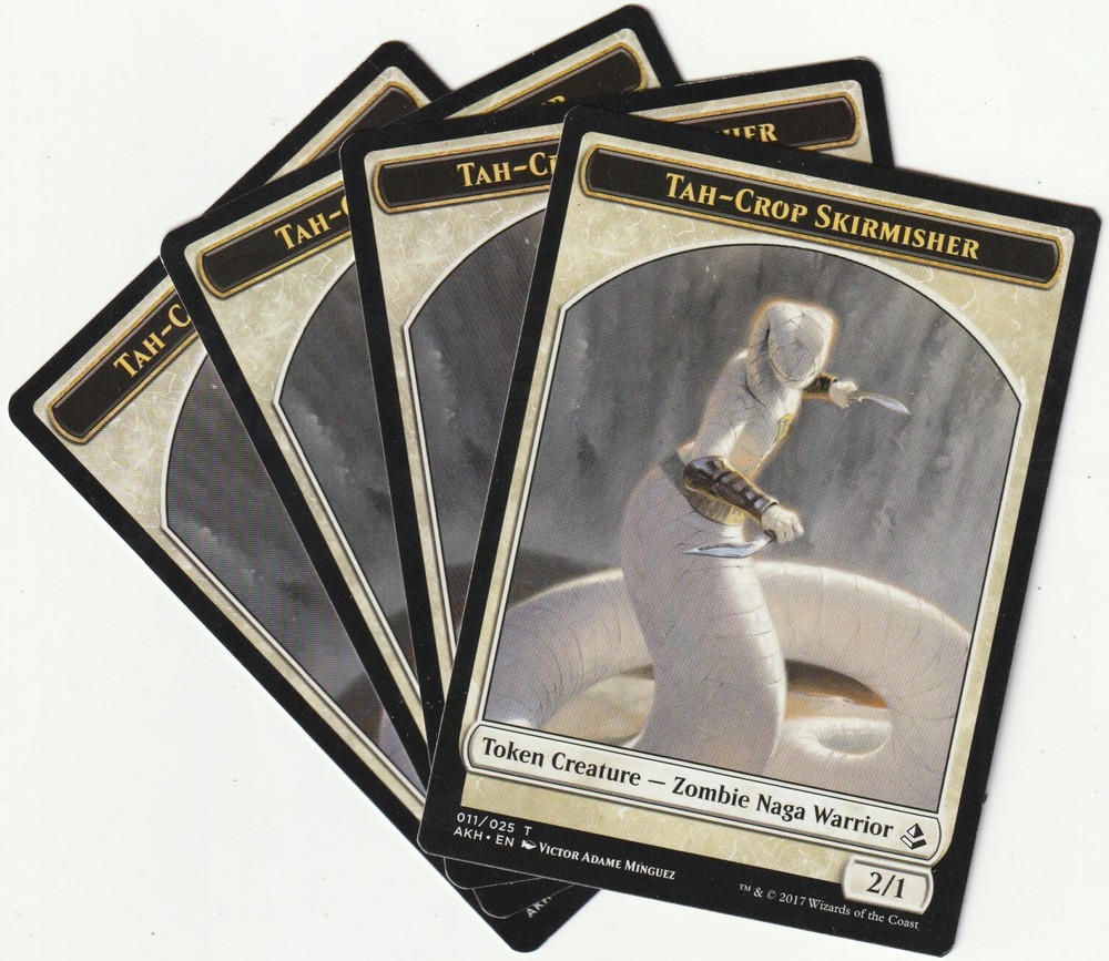 ✪ MTG 4x Tah-Crop Skirmisher White Creature Tokens AKH Playset EN