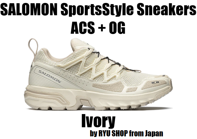 SALOMON SportsStyle Sneakers ACS + OG L47134400 Vanilla Ice / Ebony / Ftw Silver