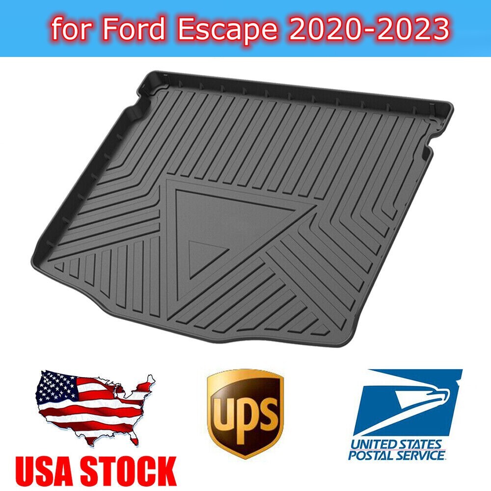 Black TPO Trunk Tray Boot Liner Floor Cover Mat for Ford Escape 2020-2022 2023