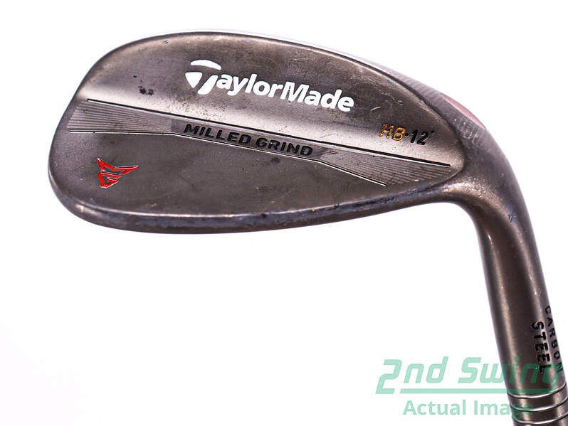 TaylorMade Milled Grind Black 58° Lob Wedge Steel Flex Right 35.25in