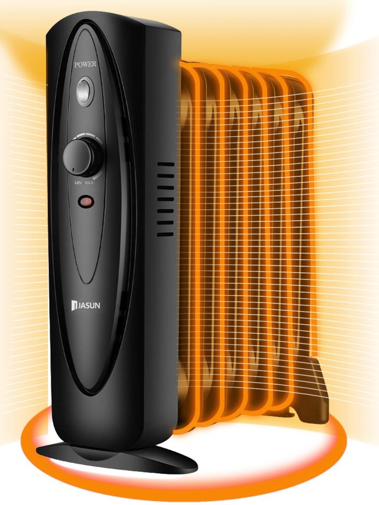 Mini Oil Filled Space Heater, Electric Radiator Heater with Adjustable Temper...