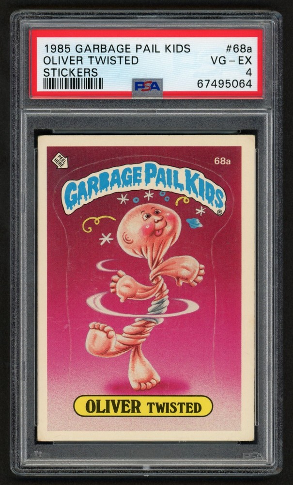 1985 Garbage Pail Kids Oliver Twisted #68a PSA 4 VG-EX 1st Edition Sticker