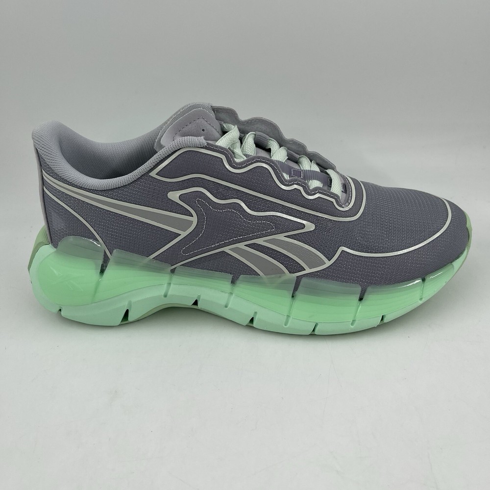 Victoria Beckham x Reebok Unisex Zig Kinetica Grey Green Sneakers Size 6