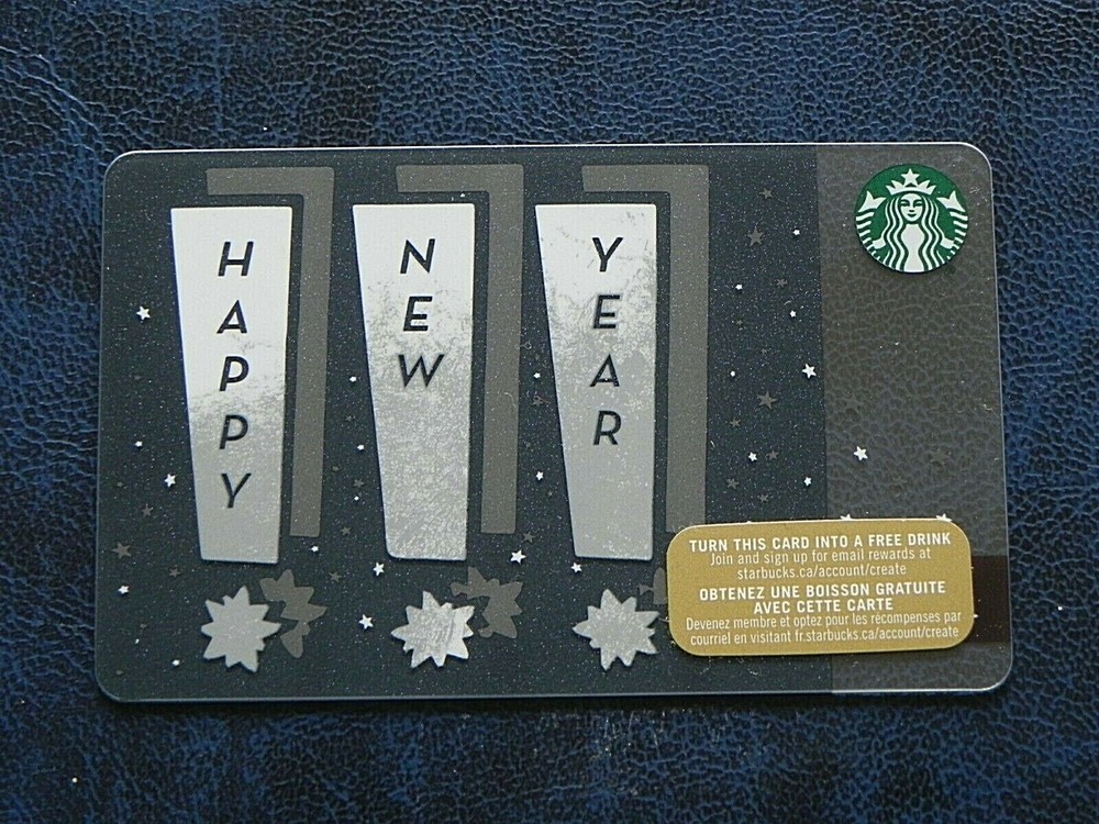 2015 Canada Happy New Year Starbucks Card NEW Unscratched 6112-image