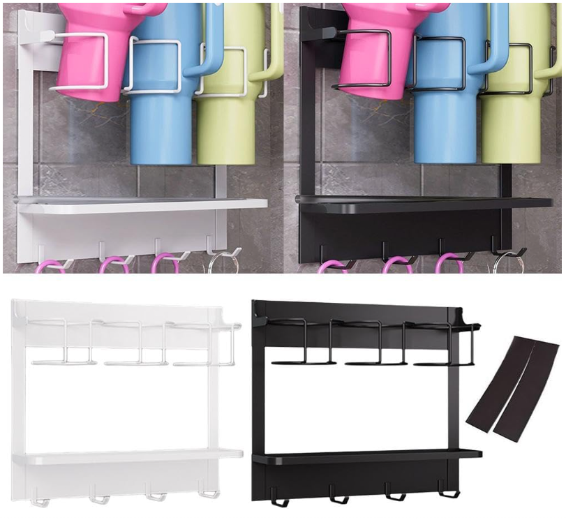 2in1 Magnetic Fridge Tumbler Organizer Bottle Rack Compatible with STL 40oz