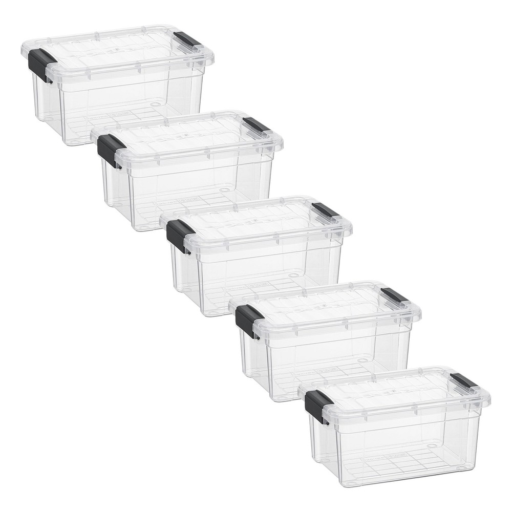Clear 1.75 Quart BPA-Free Storage Containers with Lids