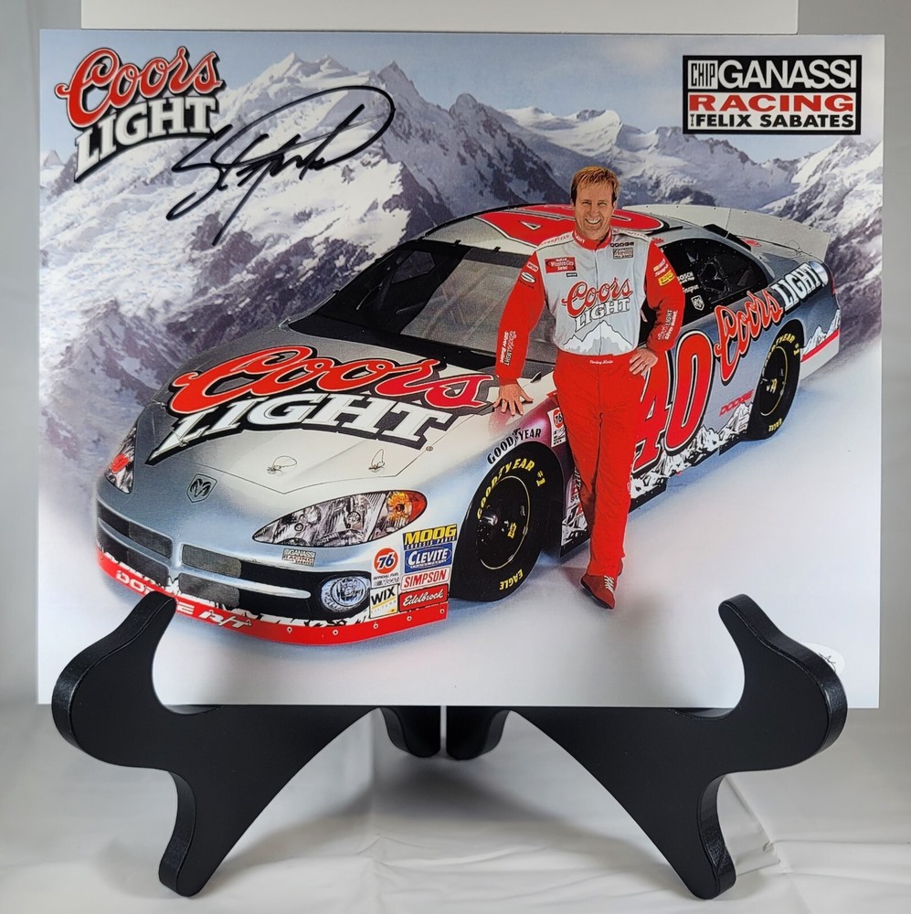 Sterling Marlin NASCAR Coors Light #40 Autographed 8x10 Photo Card