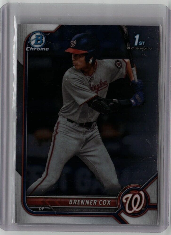 BRENNER COX ROOKIE BOWMAN CHROME 1st BDC-196 2022 MLB WASH NATIONALS FREE SHIP