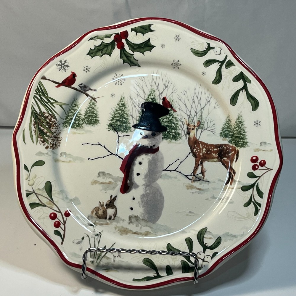 Better Homes & Gardens Snowman w/ Deer 8.75