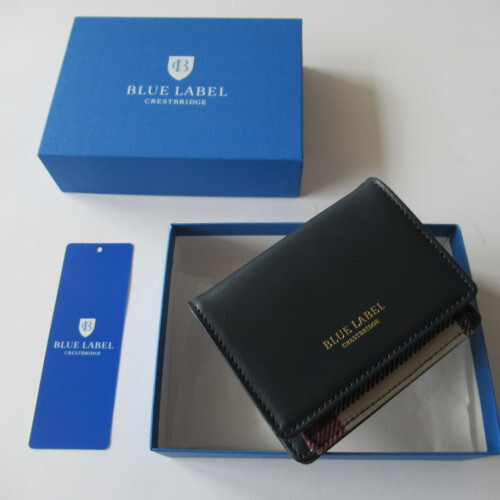 Crestbridge Blue Label Beige Bi-fold PVC Wallet 2776