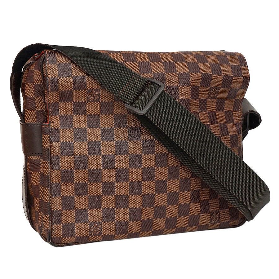 LOUIS VUITTON Shoulder Bag Naviglio N45255 Damier Canvas Brown