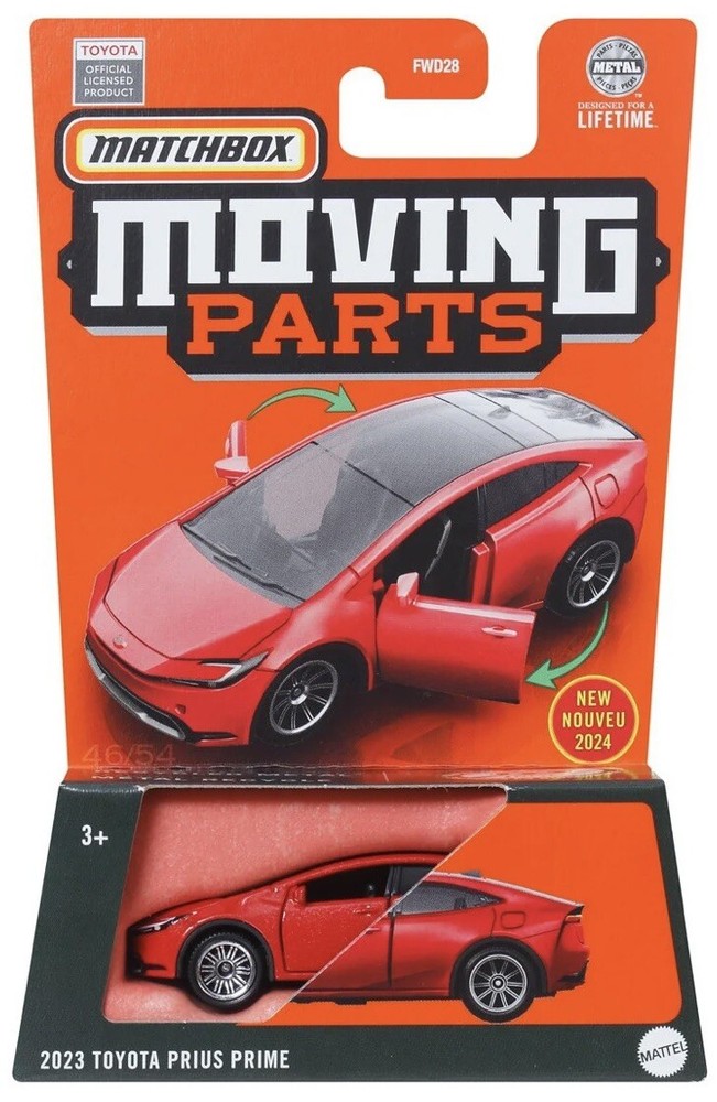 2023 Matchbox Toyota Prius Prime with Moving Parts 2024 Edition