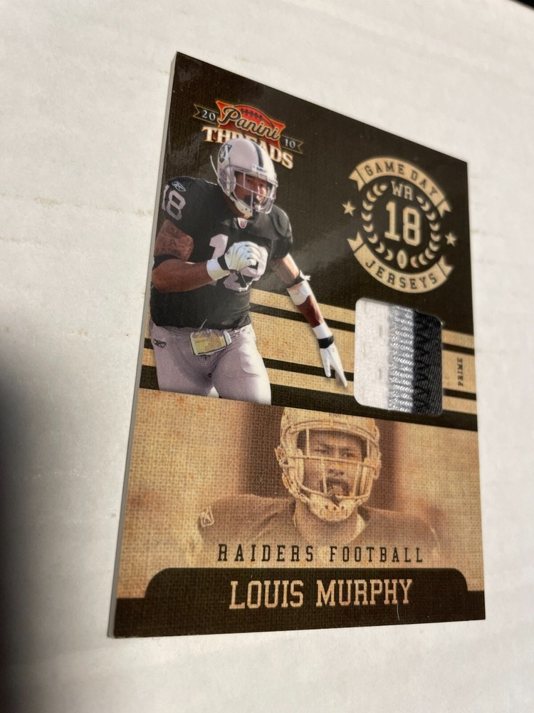 2010 Panini Threads Game Day Jerseys Prime Louis Murphy #10 /50-image