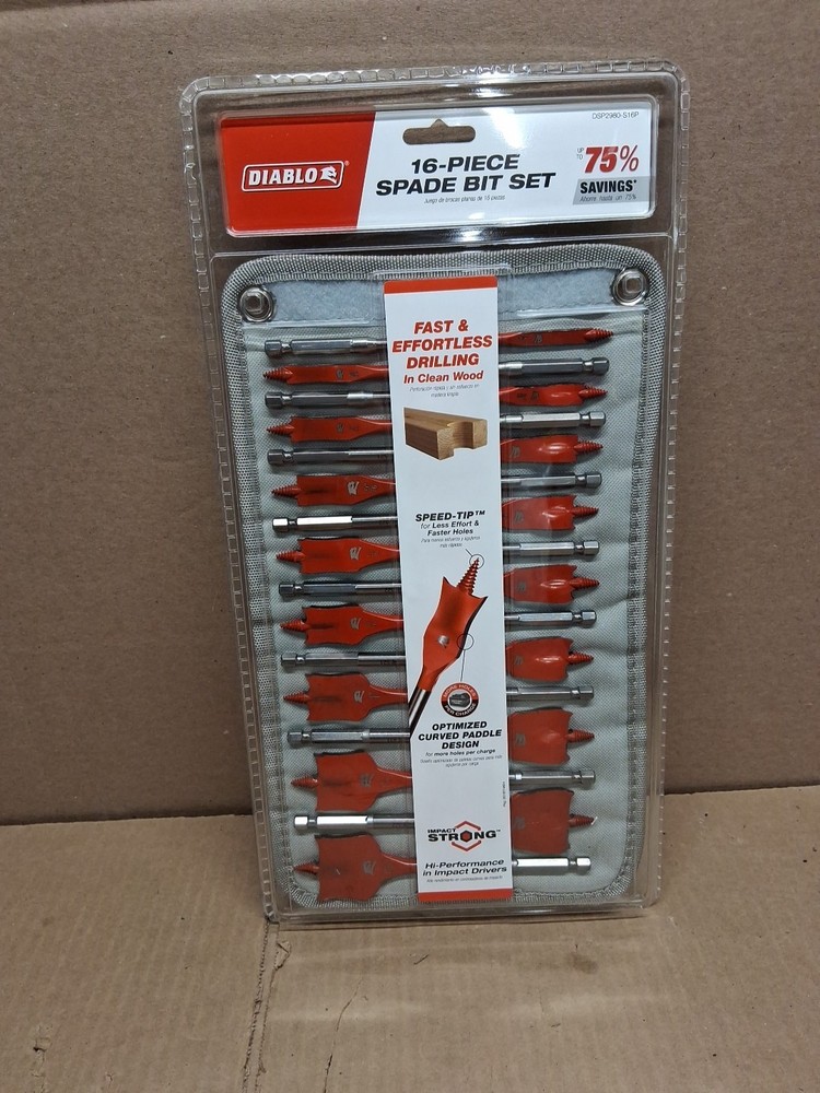 Diablo 16 pc Spade Bit Set