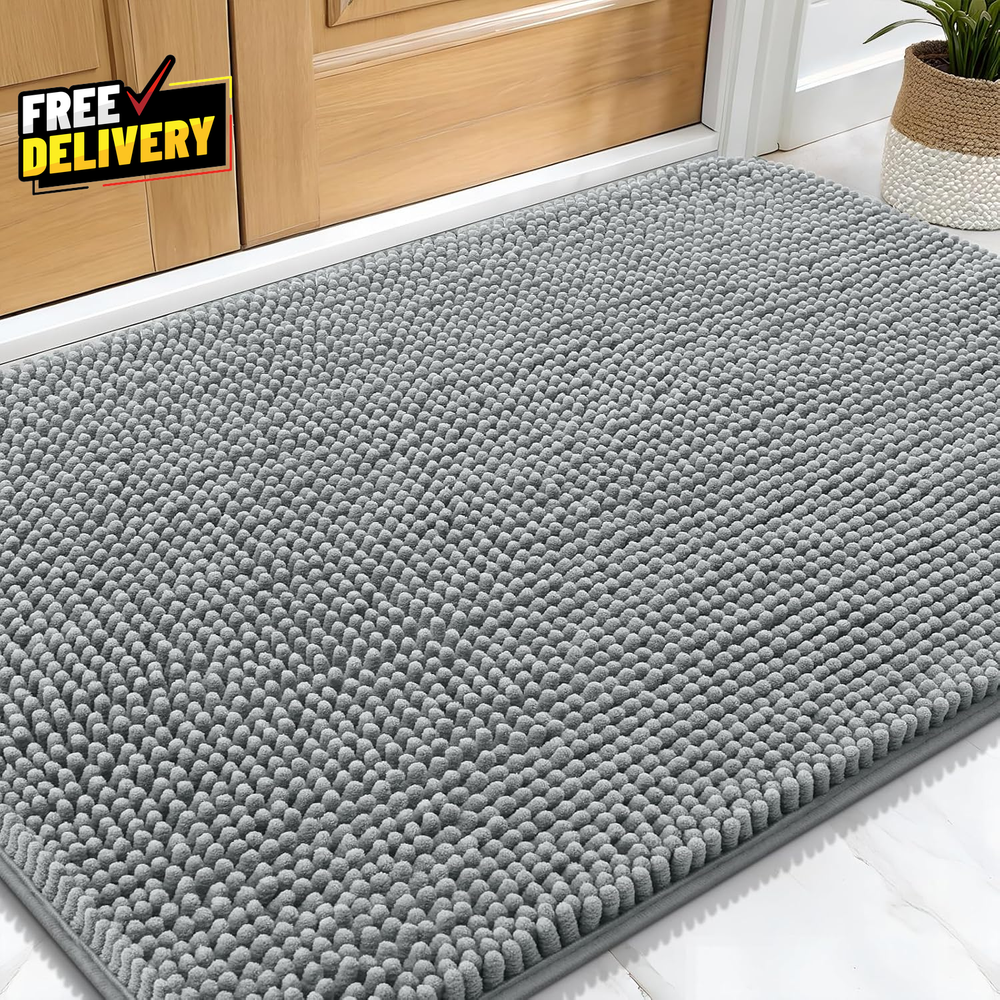 Dog Door Mat for Muddy Paws 30X20 Absorbs Moisture and Dirt Absorbent Non-Slip