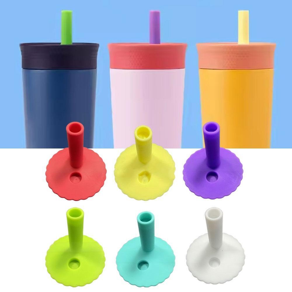 Suitable For Owala children's water bottle silicone straw cup lid M0D8