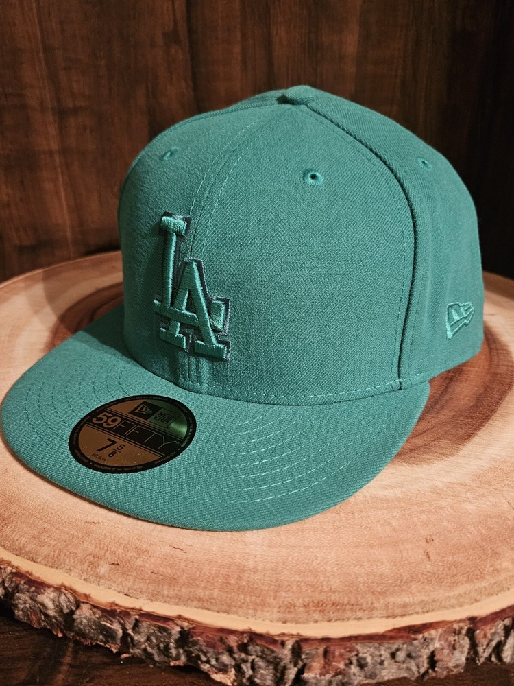 Los Angeles Dodgers Kelly Green 59Fifty Fitted Cap Size 7 5/8 MLB New Era