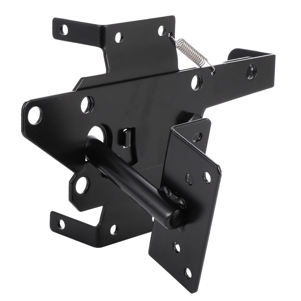 Self-Locking Gate Latch Heavy Duty Automatic Gate Latch with Fasteners for Door