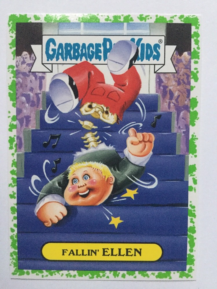 Garbage Pail Kids Prime Slime Trashy Daytime TV Sticker 2a Fallin’ Ellen Green-image