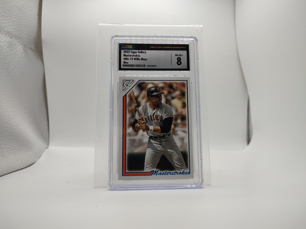 2022 Topps Gallery WILLIE MAYS Blue Foil Masterstrokes /99 Csg 8