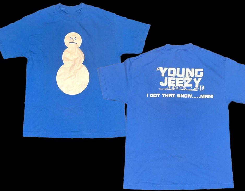 Christmas gift Young Jeezy Snowman T-Shirt Size S-5XL  24D340