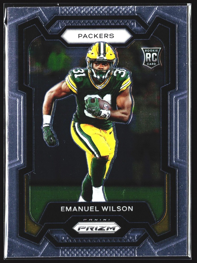 Emanuel Wilson Rookie 2023 Panini Prizm RC Green Bay Packers NFL Card No.335