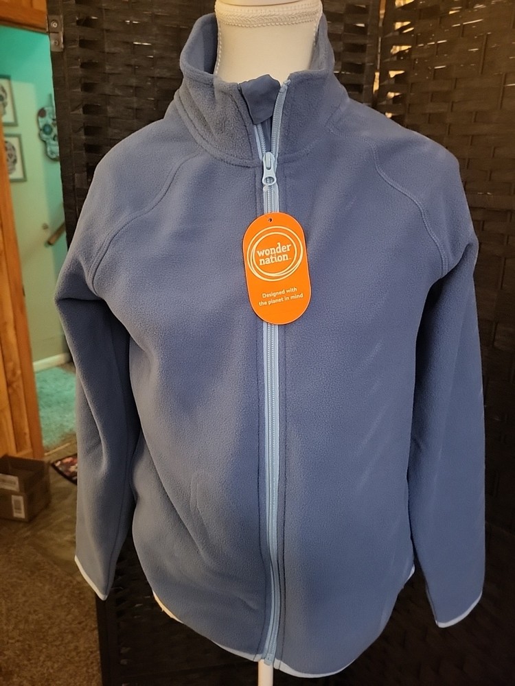 WN Microfleece Jacket Girls XL 14-16 Light Blue Cozy Warm